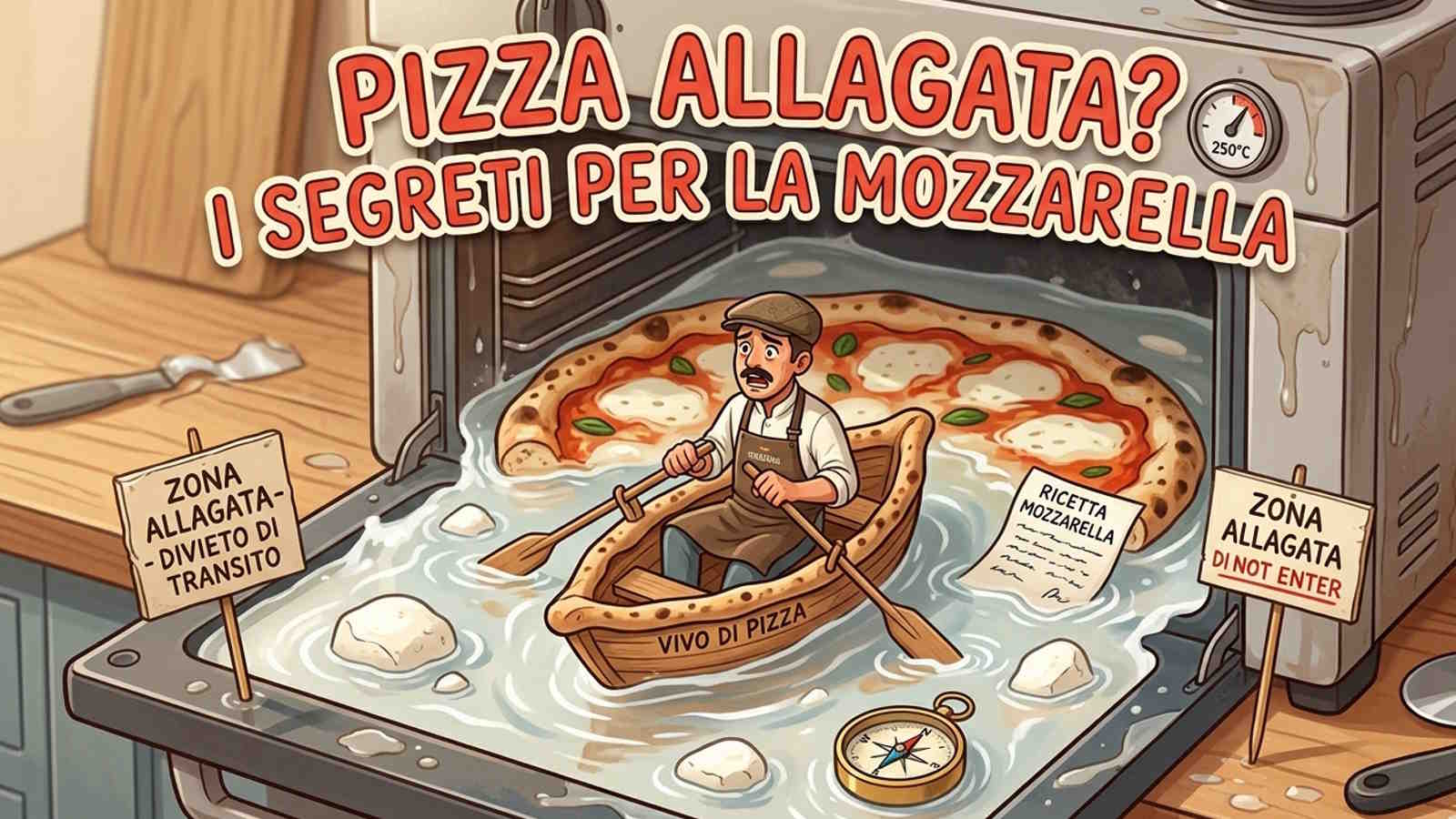 Pizza fatta in casa allagata? I segreti per la mozzarella