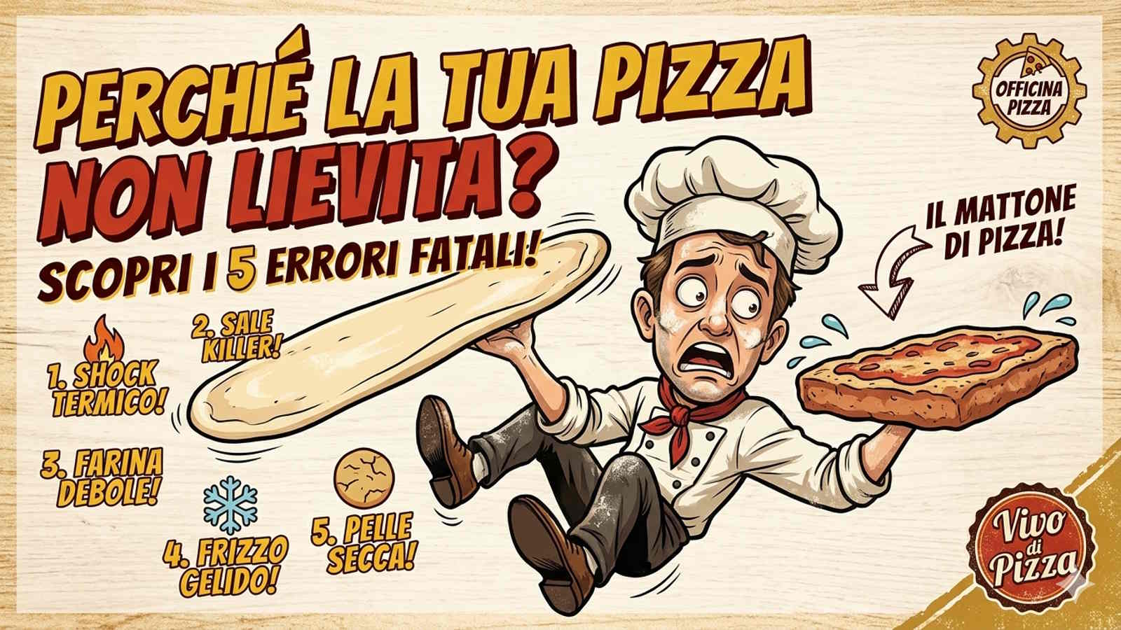 La pizza non lievita? I 5 errori fatali da vitare!