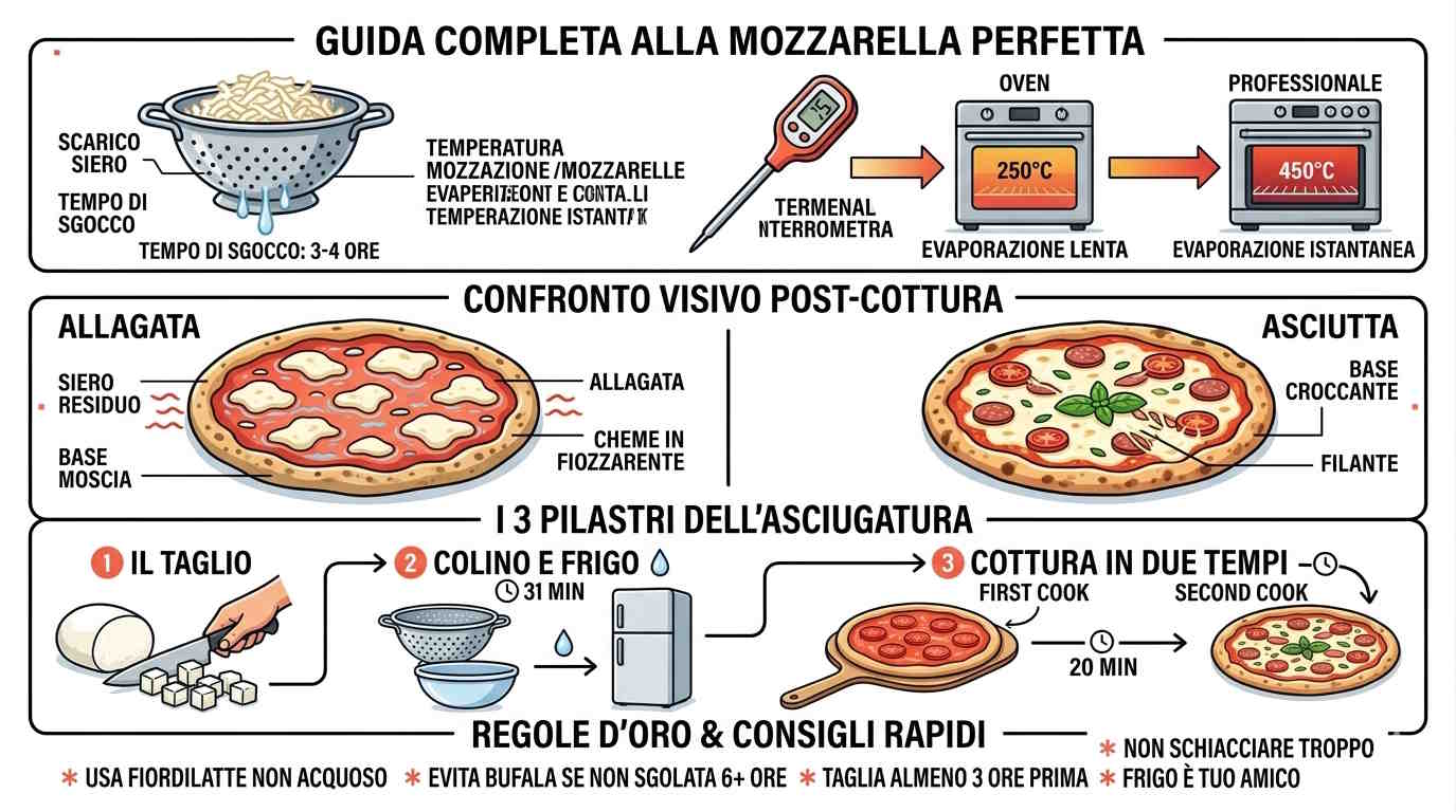 Pizza fatta in casa allagata? I segreti per la mozzarella