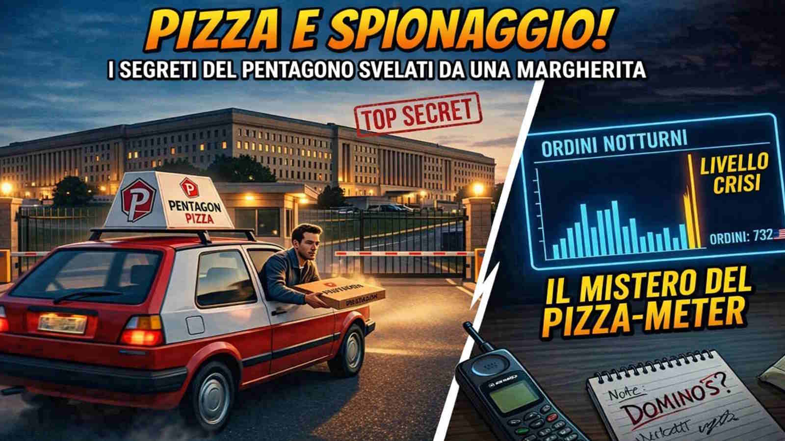 Pizza e Spionaggio a Domicilio per i Segreti del Pentagono