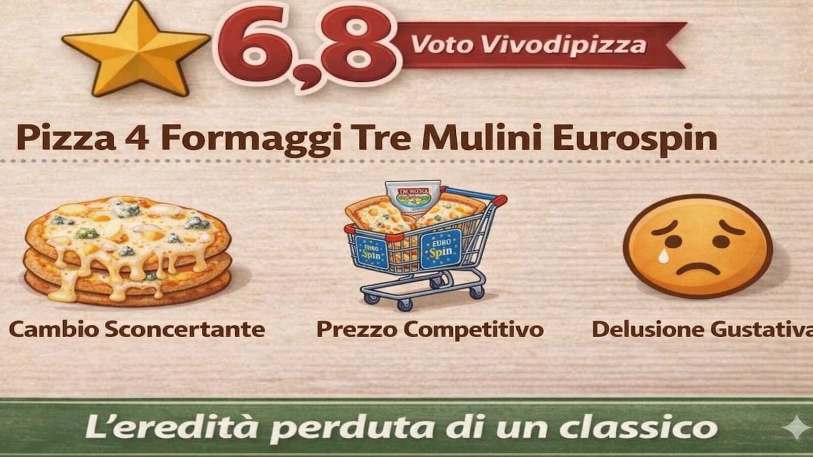 Pizza 4 Formaggi Tre Mulini Eurospin: Il cambio convince?