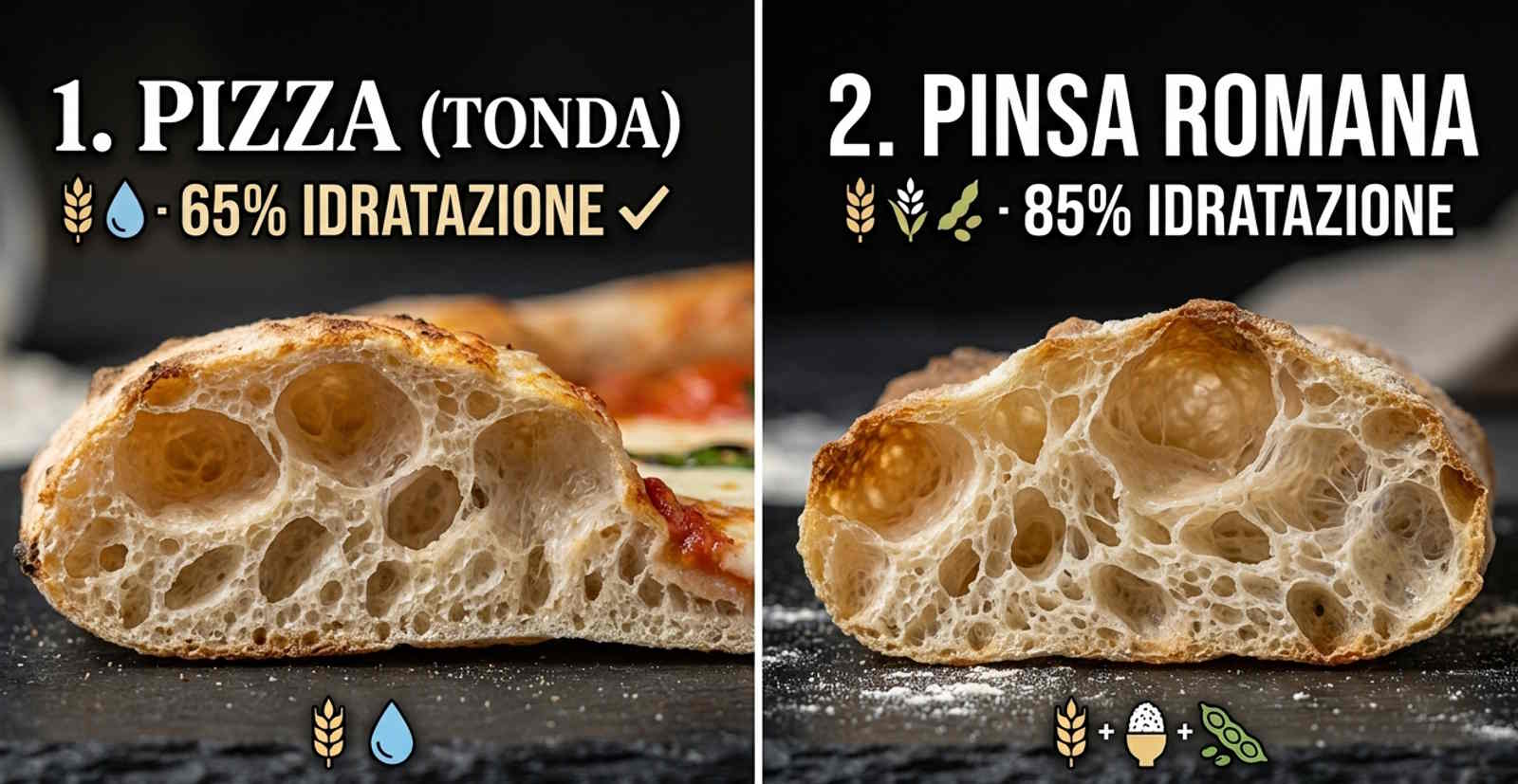 Pizza vs Pinsa: Somiglianze, Differenze e Falso Mito Ricetta Antica