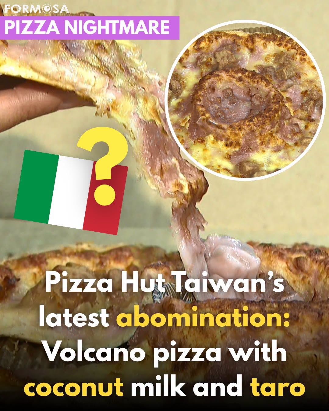 Pizza Viola? Se pensavate che la pizza all'ananas fosse una delle più grandi provocazioni mai viste nel mondo della pizza, preparatevi a cambiare idea