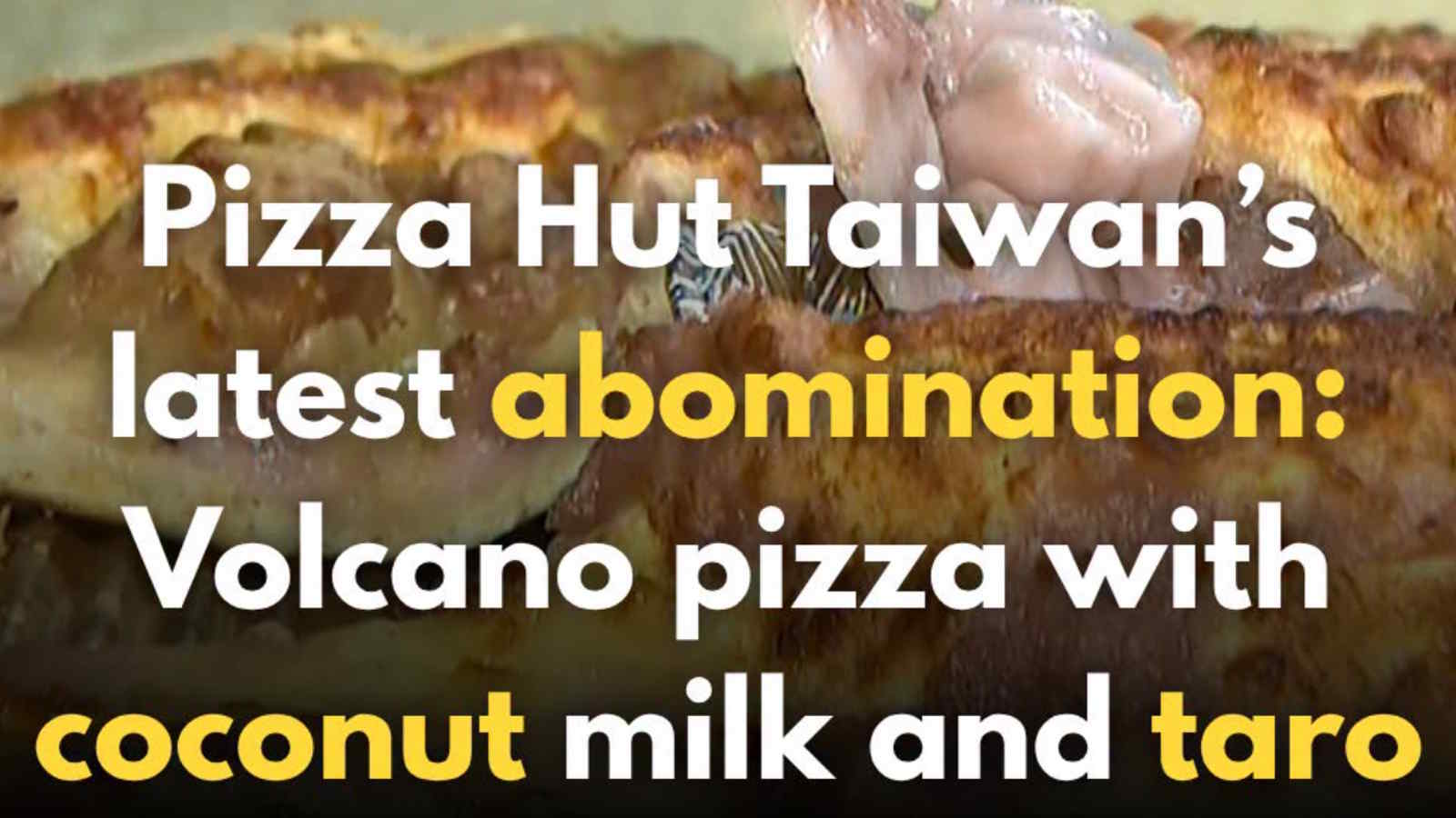 Pizza viola con lava di taro e formaggio: Pizza Hut ha creato un mostro di Halloween!